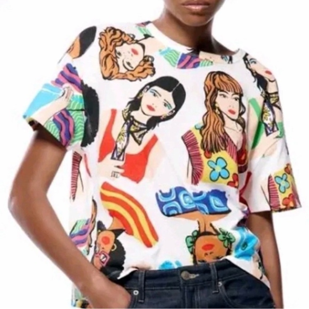 Zara - Graphic Print Tee‎